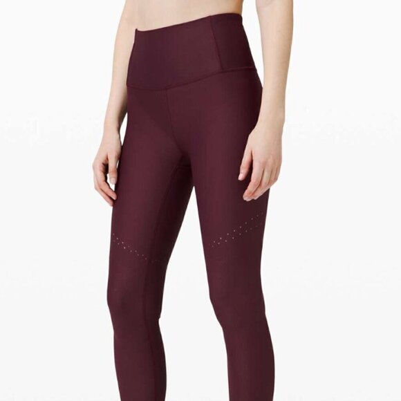 lululemon athletica Pants - Lululemon Zoned In Tight *27" Cassis Release Date: 3/2020Style Number: W5BBNSOri